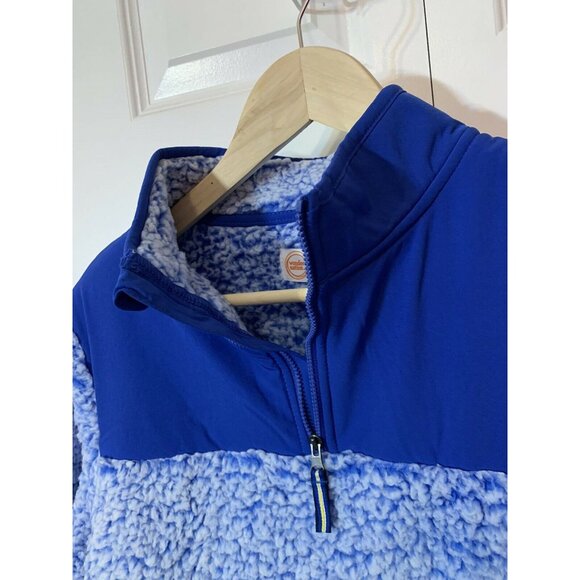 New‎ Wonder Nation Sherpa Pullover 1/4 Zip Kids Sz XXL 18 Blue Soft NWT - Picture 5 of 8
